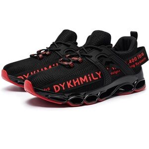 Dykhmily steal toe shoes for men’s lightweight cushion safety sneakers